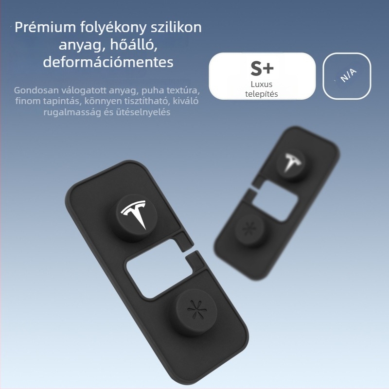 Tesla ajtólimiterhez szilikon védőfedő — por- és vízálló, rozsdamentes, csillapító párna