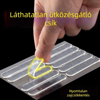 Átlátszó szilikonból készült ütközésvédő szalag szekrényekhez és ajtókhoz – nyom nélkül, csendes védő matrica