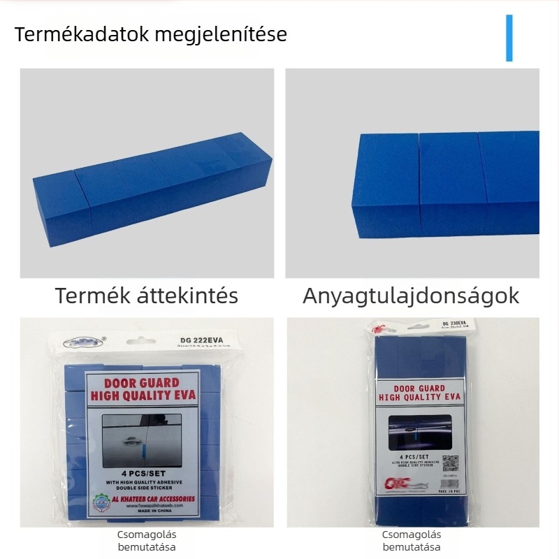 Autó ütközésvédő csík, PE anyag, Jiangsu eredetű, univerzális modell, testreszabható feldolgozás
