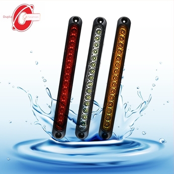 LED hátsó lámpa – 15 LED, Magas fék, 12/24V, Univerzális felszerelés