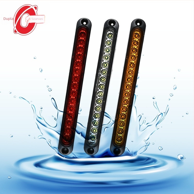 LED hátsó lámpa – 15 LED, Magas fék, 12/24V, Univerzális felszerelés