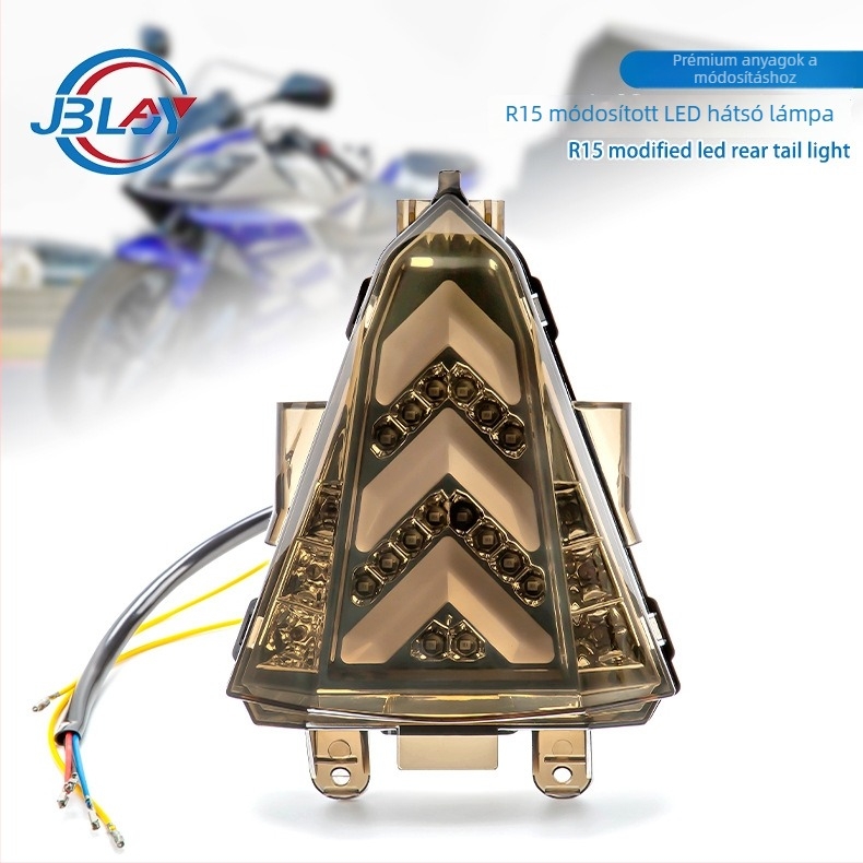Yamaha YZF R15 (2014–2016) motorkerékpár hátsó lámpa LED, 12V, 10W, lágy fény