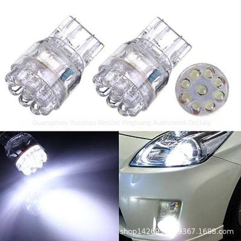 S25-9LED autó LED lámpa, 1W, 12V, LED fényforrás, élettartam 50000 óra