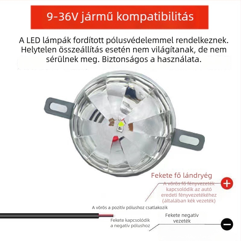 LED hátsó lámpa autókhoz és teherautókhoz, 5W, 9-36V