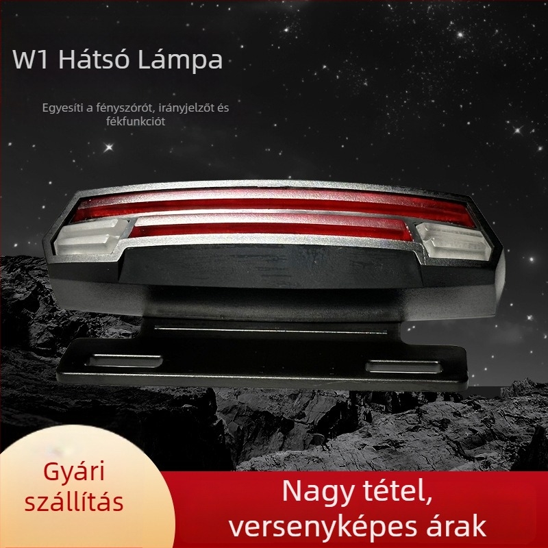 W1 LED hátsó lámpa - ABS, 36-48V, modell W1, alkalmas meghajtott járművekhez