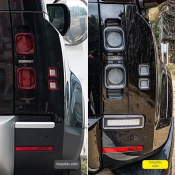 LED hátsó lámpa Land Rover Defender 110-hez – hátsó világítást módosító kiegészítő, kompatibil Defender 90, visszafelé fényt és erős féklámpát biztosít
