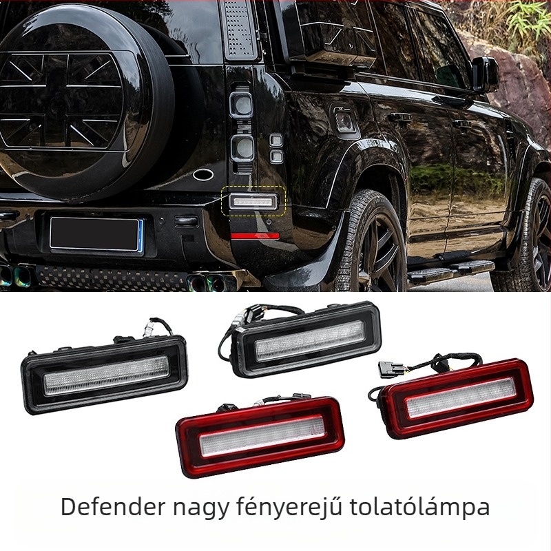 LED hátsó lámpa Land Rover Defender 110-hez – hátsó világítást módosító kiegészítő, kompatibil Defender 90, visszafelé fényt és erős féklámpát biztosít