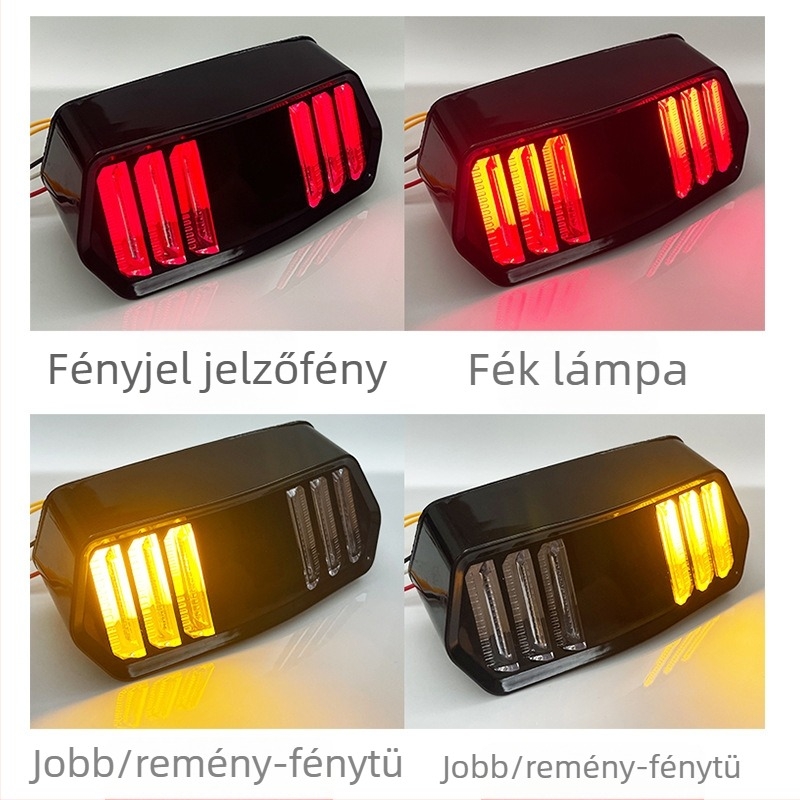 Motorkerékpár hátsó LED lámpa CC-W3, 5W, 12V