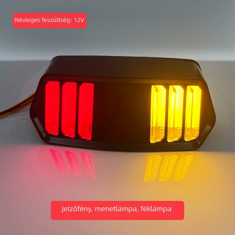 Motorkerékpár hátsó LED lámpa CC-W3, 5W, 12V