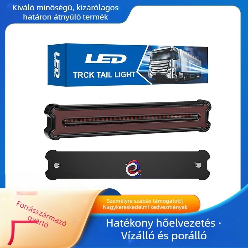 Kamion LED hátsó lámpa, 109 LED-es, modell T-b-c109, DC12–24V, 5W, 600 lm, LED 2835