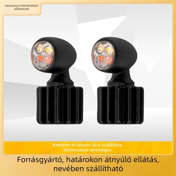 LED négyszálú mini motorkerékpár irányjelző, retro nappali fény és féklámpa – kompatibilis a legtöbb motorkerékpárral