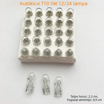 Autóhalogén izzó, 12V, T10/T15/T20, 5000 lm; fékvilágítás, indexvilágítás, hátsó világítás és rendszámtábla világítás