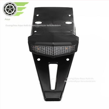 Motorkerékpár hátsó fény – integrált jelzőfény és fékjelző, ABS+LED ház, 12V, 30W, élettartam 30 000 óra, alkalmas terepmotorokhoz/modifikált motorokhoz