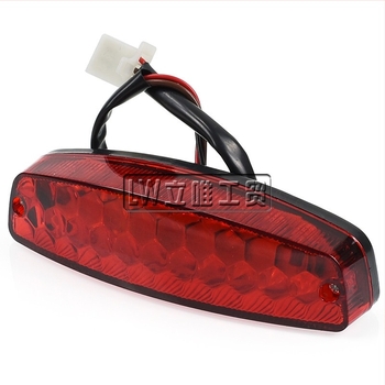 LED hátsó lámpa ATV-hez — motorkerékpár hátsó lámpa, 12V, Modell 110-140, Áram 9