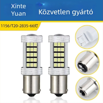 LED autóféklámpa, tolató- és indexlámpa, 1156/1157 és 7440/7443, 2835 66SMD LED-ek, 12V