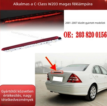 OBR Magas féklámpa Mercedes-Benz C-osztály W203‑hoz — Alkatrész-szám 2038200156, Kompatibil: W203