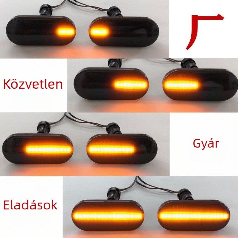 VW Golfhoz illeszkedő LED hátsó lámpa folyó fényhatással és oldalsó indexszel — LED 3W, 10–30V, élettartam 50 000 h, modell DZ22668