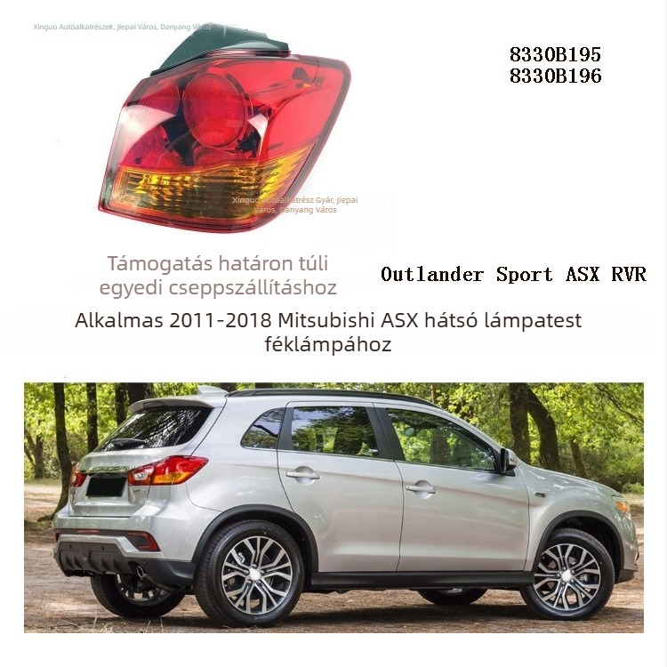 Mitsubishi ASX Outlander Sport hátsó lámpa-összeállítás 2011–2013 és 2018 modellekhez