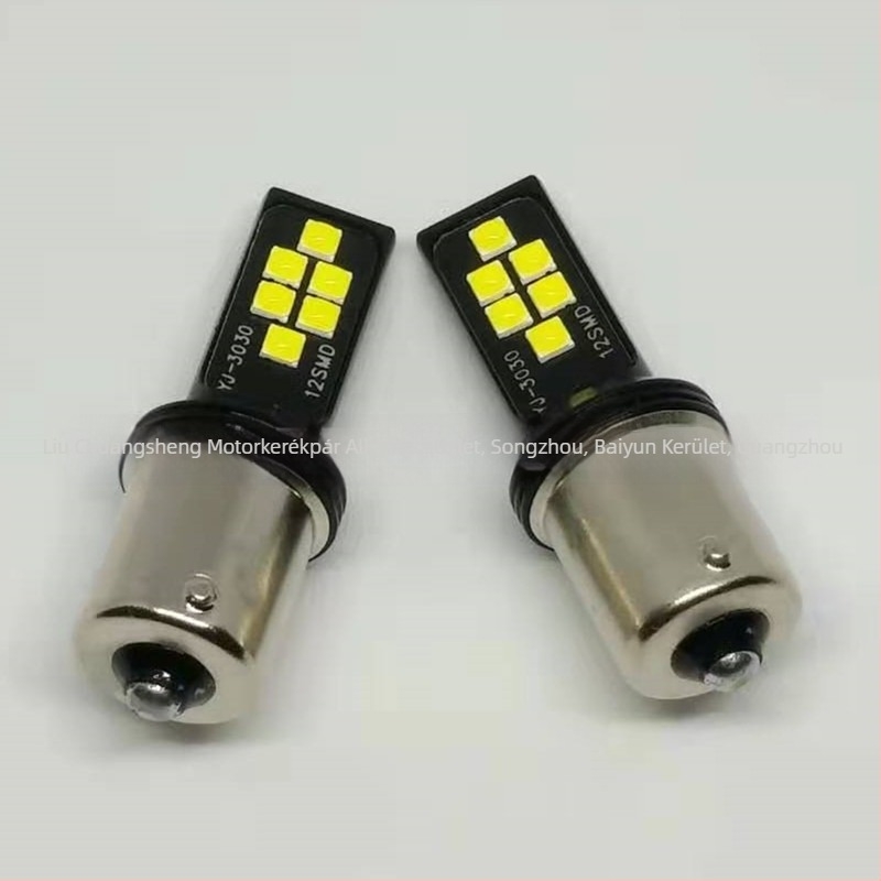 LED 3030, modell 1156, 12V 12W, 6000K – autóhátsó visszajelző fény, fék és index jelzőfény