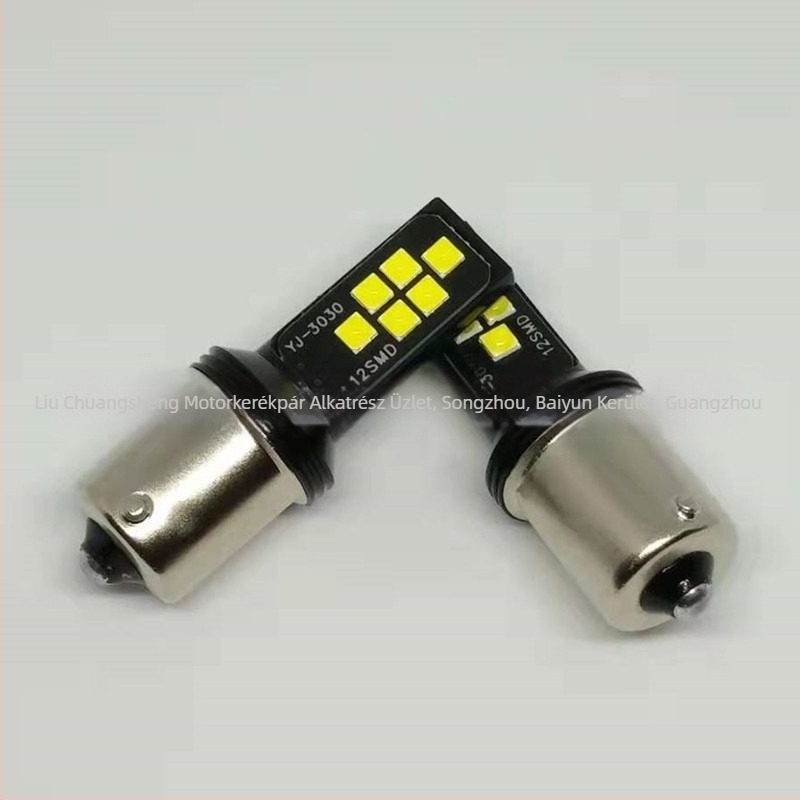 LED 3030, modell 1156, 12V 12W, 6000K – autóhátsó visszajelző fény, fék és index jelzőfény