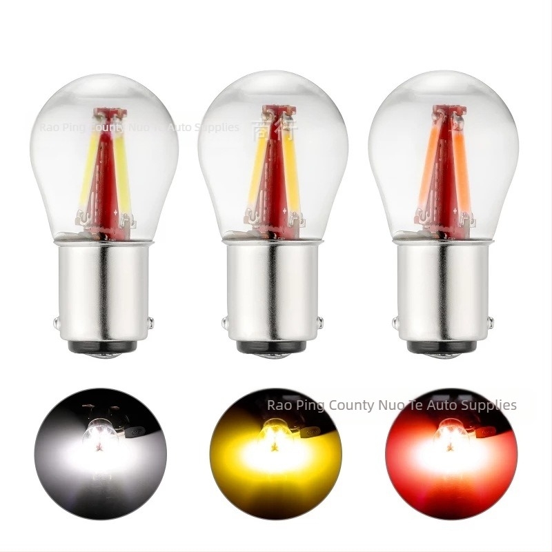 LED féklámpa BAY15D csatlakozóval, 1156/1157, filament fényforrás, 12-24V