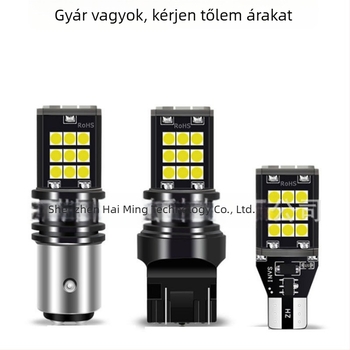 Autó LED fék- és irányjelző lámpa, nagy fényerő, 24SMD 3030 LED-ek, T20, tolató fény