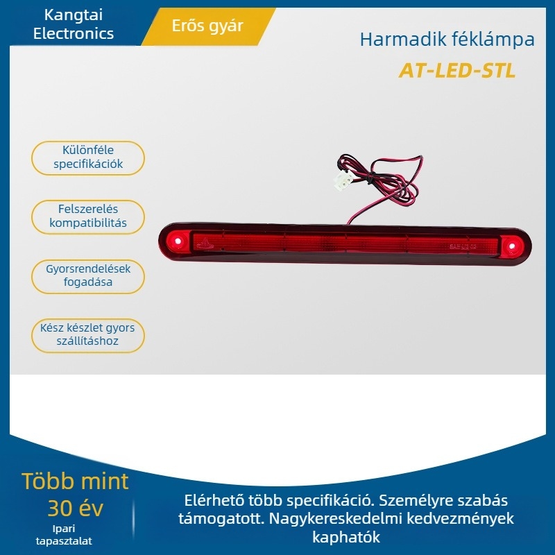 LED magas felszerelt féklámpa, 12V, 2.56W, Modell 01 Neutral Type LED High Slot Brake