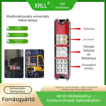 LED hátsó lámpa jelző funkcióval targoncákhoz és nehézgépjárművekhez, modell Xrll1081j, 10–80V DC, 5.5W