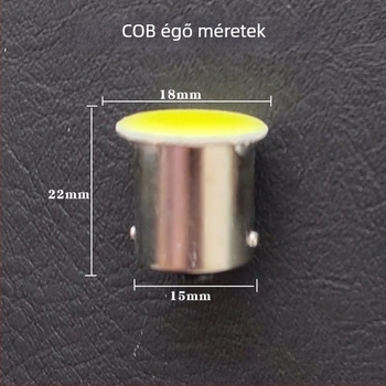 Autó fék COB LED izzó teherautókhoz, 12V-24V, 10W, fehér fény, hátrameneti világítás