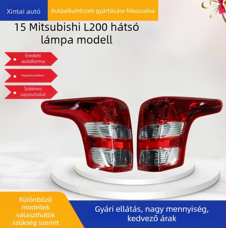 Autó hátsó lámpa Mitsubishi L200 - PMMA, halogén fényforrás, L200 modell