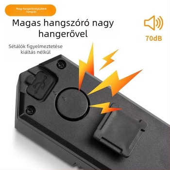 Új kerékpár fék-távirányítós irányjelző világítás, USB töltés, 40 LED, nagy fényerő, hátsó hangjelzéssel éjszakai közlekedésre
