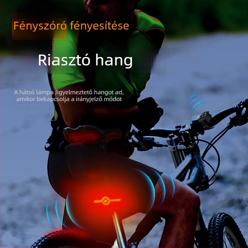 ANYBIKE Vezeték nélküli távirányítós hátsó lámpa fékérzékelővel, hegymászó- és országúti kerékpárokhoz