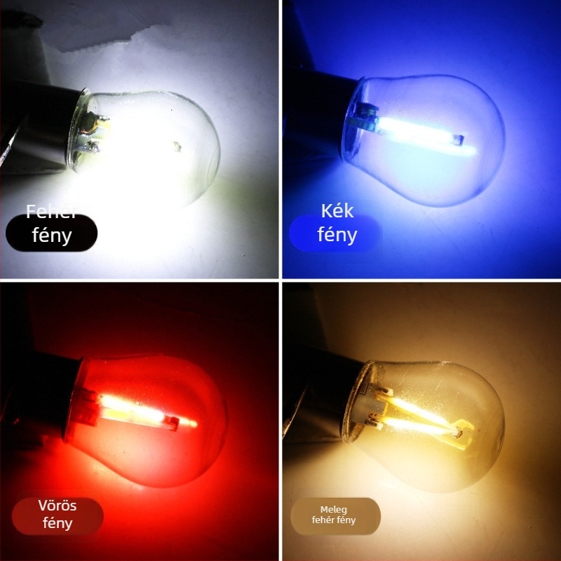 LED filament féklámpa BAY15D/1157 autóhoz — 12V, 1.8W, 800 lm, IP68