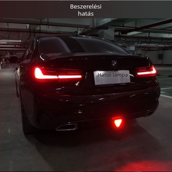 Általános LED hátsó lámpa autóhoz, nagy fényerő, háromszög alakú pilótalámpa a hátsó részen, villogó, cruising és féklámpa