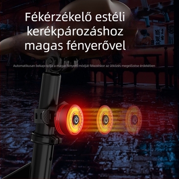 MANGELEYES Fék-szenzoros hátsó lámpa terepkerékpárhoz — alumíniumötvözet, testreszabható