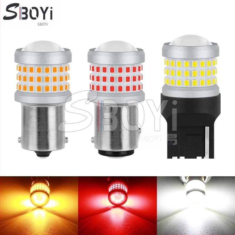 Féklámpa 1156/1157/7440/7443, 69 SMD LED, 8.6W, 8-80V, élettartam 50 000 óra, hátramenet és index