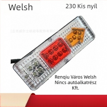 Hátsó lámpa triciklibe, modell 230; fényforrás teljesítménye 100; feszültség 12–60V; élettartam 9999 óra