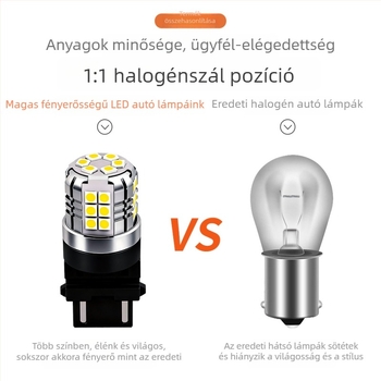 Autó LED hátrameneti fény 3157 30SMD-3030 – hátramenethez, fék- és indexlámpa, 12V, 7.164W, 6000–6500K, élettartam 50 000 óra