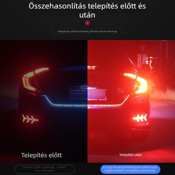 Szuper fényes LED fékfény villogó hátsó ködfénnyel, 3030 LED-ek, 1156/1157/T20 alaphoz