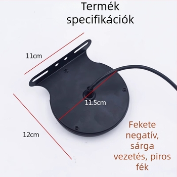 Kamion LED hátsó lámpa strobo üzemmóddal, 12-24V, 3000 lm, 2800K, vízálló