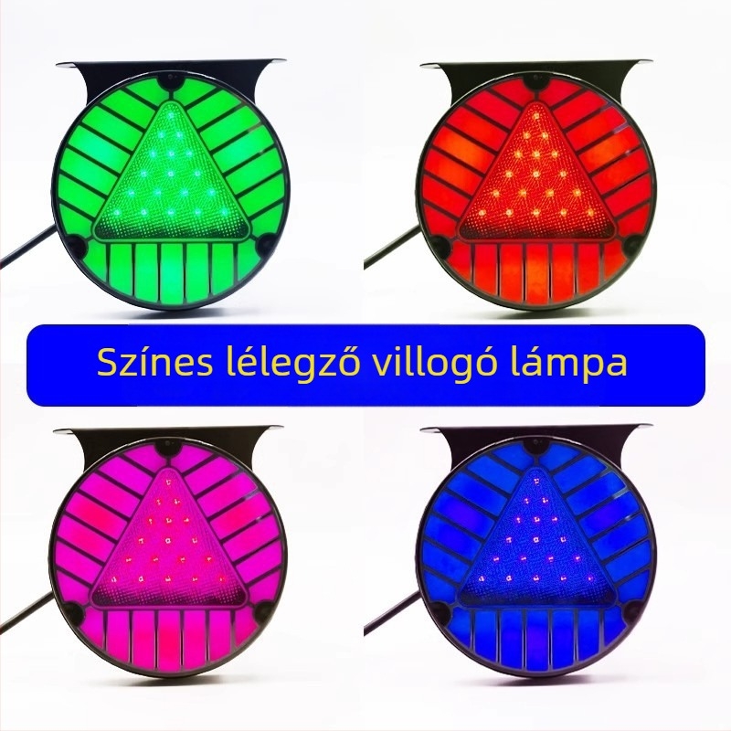 Kamion LED hátsó lámpa strobo üzemmóddal, 12-24V, 3000 lm, 2800K, vízálló