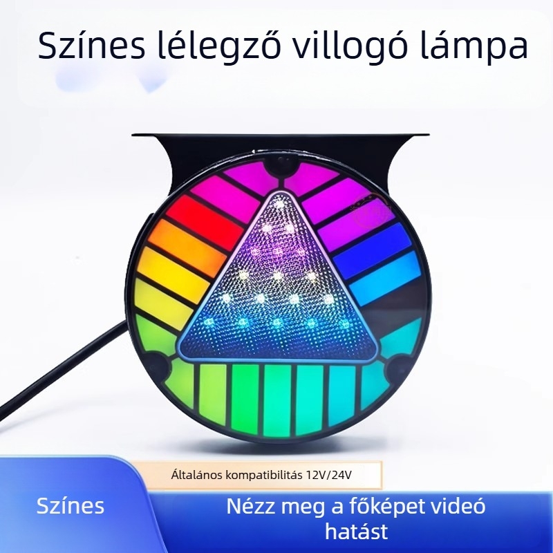 Kamion LED hátsó lámpa strobo üzemmóddal, 12-24V, 3000 lm, 2800K, vízálló