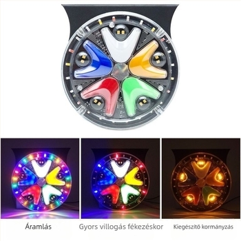 LED hátsó lámpa teherautóhoz, 24V, vízálló, fényvezető, több színű villogó fény a fékhez és ködlámpához