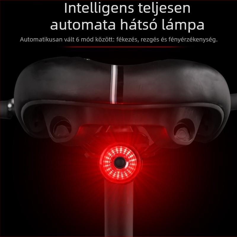 MJR kerékpár hátsó lámpa intelligens fékérzékelővel, USB újratölthető, testreszabható feldolgozás