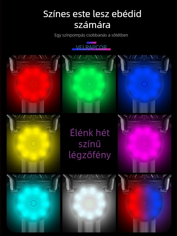 Kerékpár hátsó lámpa intelligens szenzorral, éjszakai biciklizéshez, kompatibil MTB- és országúti kerékpárokkal, testreszabás nélkül