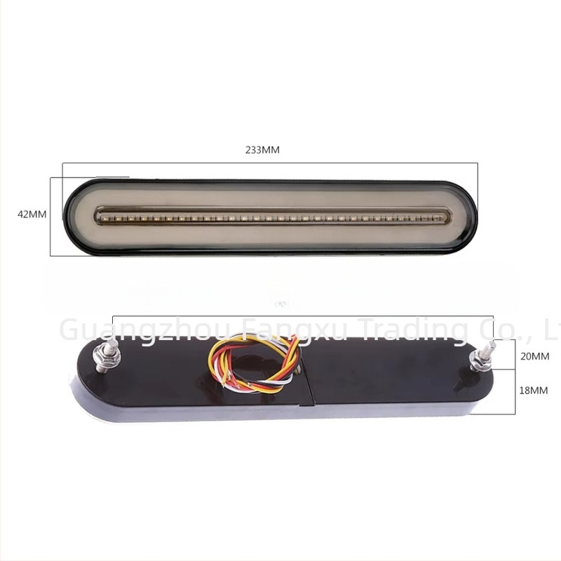 Harley-kompatibilis motorkerékpár hátsó lámpa, 100 LED fényvezetővel, 0,5W, 10–30V