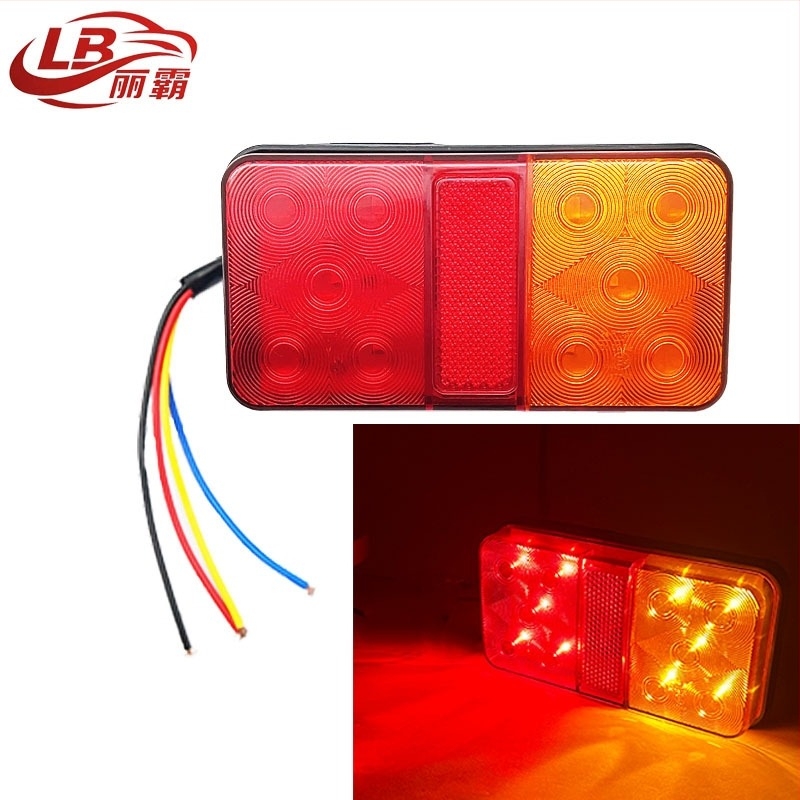 LED hátsó lámpa teherautókhoz és utánfutókhoz, 12-24V, 5W, 10LED, 2835 LED