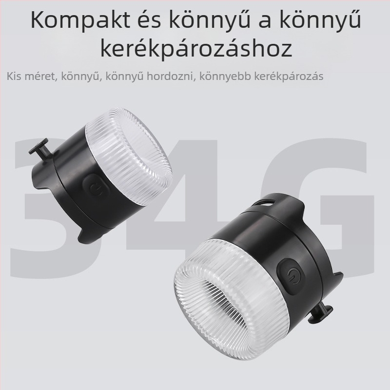 Kerékpár féklámpa intelligens rezgésérzékelővel, éjszakai kerékpározáshoz, nagy fényerő, vízálló, hosszú üzemidő
