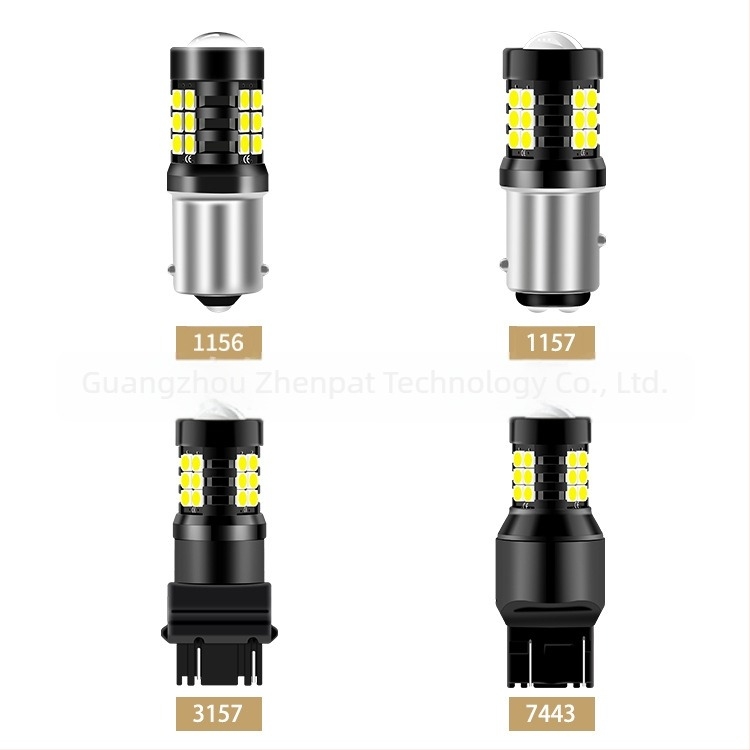 LED féklámpa 3030-LED-del, kompatibil T15, 1156, 1157, 7440, 7443, 3156, 3157; 12V; 3.6W; 6000K