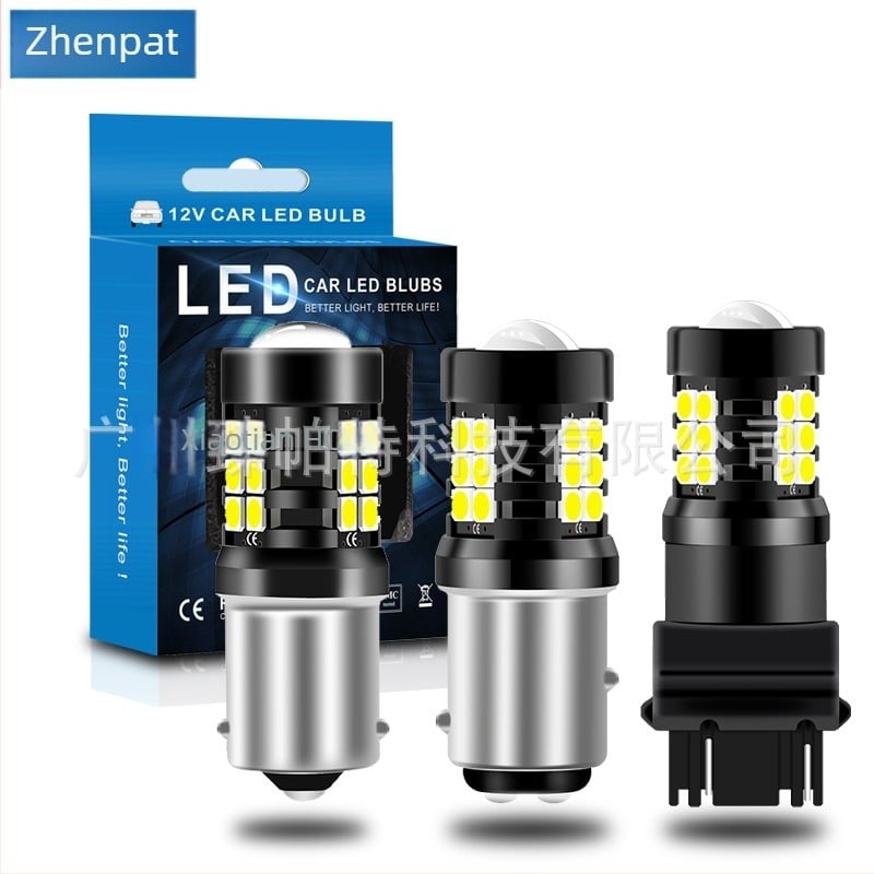 LED féklámpa 3030-LED-del, kompatibil T15, 1156, 1157, 7440, 7443, 3156, 3157; 12V; 3.6W; 6000K